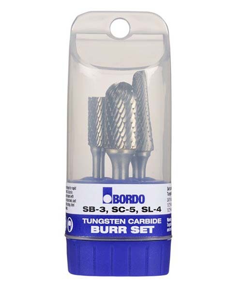 Bordo Express Cut Tungsten Carbide 3 Piece Burr Set1
