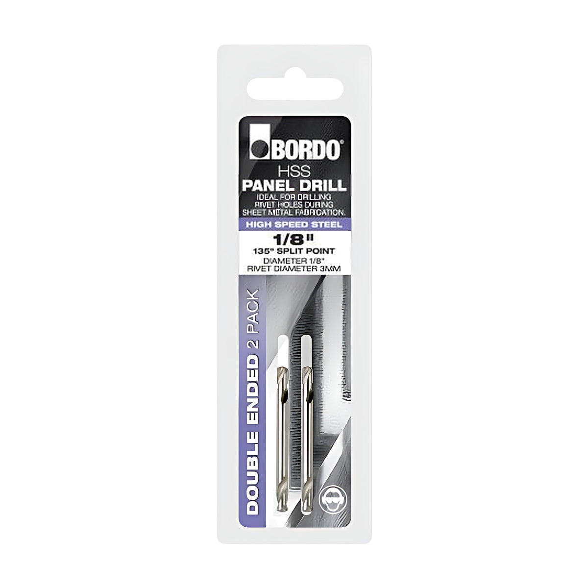 Bordo HSS Bright Double Ended Panel Drill Bit (Clam)