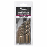 Bordo HSS-Co5 Cobalt Tough Jobber Drill Refill Set ANSI B94-11, 13 Pieces - AIMS Industrial Supplies