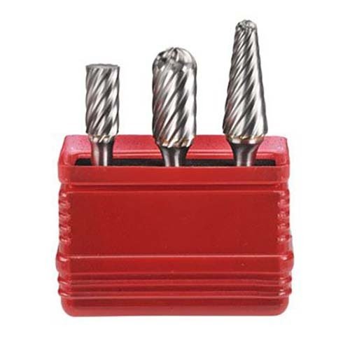 Bordo Inox Tungsten Carbide 3 Piece Burr Set - AIMS Industrial Supplies