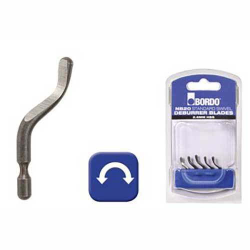 Bordo NB20 Left & Right Hand Swivel Deburring Blade - 5/Pack 6411-NB20S