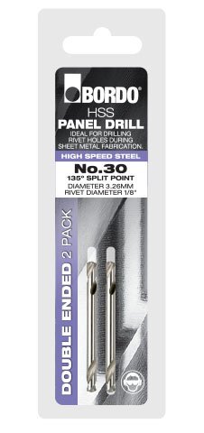 Bordo No.30 HSS Bright Double Ended Panel Drill Bit (Clam) - 2/Pack