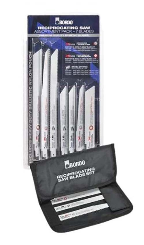 Bordo Reciprocating Saw Blade Assortment With Heavy Duty Ballistic Nylon Pouch1