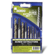 Bordo Screw Extractor No. 1 - 5 and Left Hand Stub Drill - 10 Pieces - AIMS Industrial Supplies
