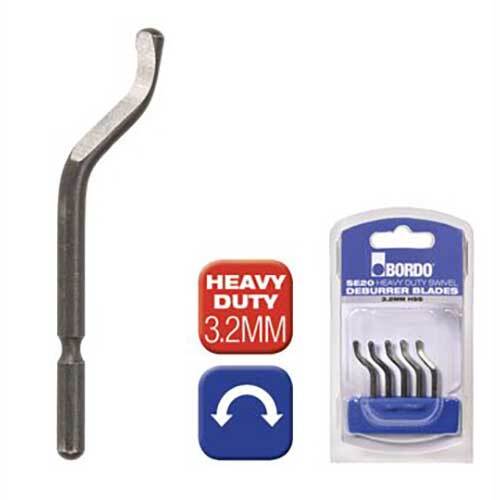 Bordo SE20 Left & Right Hand Swivel Deburring Blade - 5/Pack 6411-SE20S