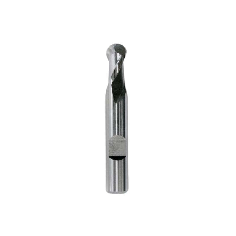 Bordo Short Ball Nose Flatted HSS Slot Drill - Metric - AIMS Industrial Supplies