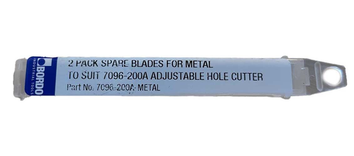 Bordo Spare Metal Blades To Suit 7096 - 200A Adjustable Hole Cutter - 2/Pack - AIMS Industrial Supplies