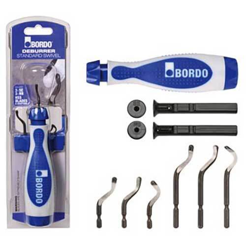 Bordo Standard Swivel Deburrer - 3 x SE & 3 x NB Blades - AIMS Industrial Supplies