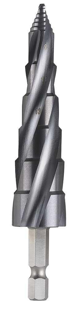 Bordo Step Tip Step Drill 10mm Deep Cut 9-19mm x 2mm HSS-Co5 (Cobalt)