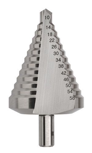 Bordo Straight Flute HSS Step Drill Bit 10-58 x 4mm