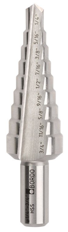 Bordo Straight Flute HSS Step Drill Bit (2600) - AIMS Industrial Supplies