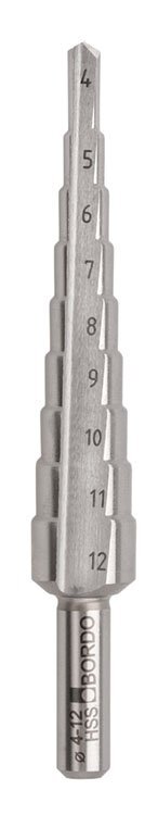 Bordo Straight Flute HSS Step Drill Bit1