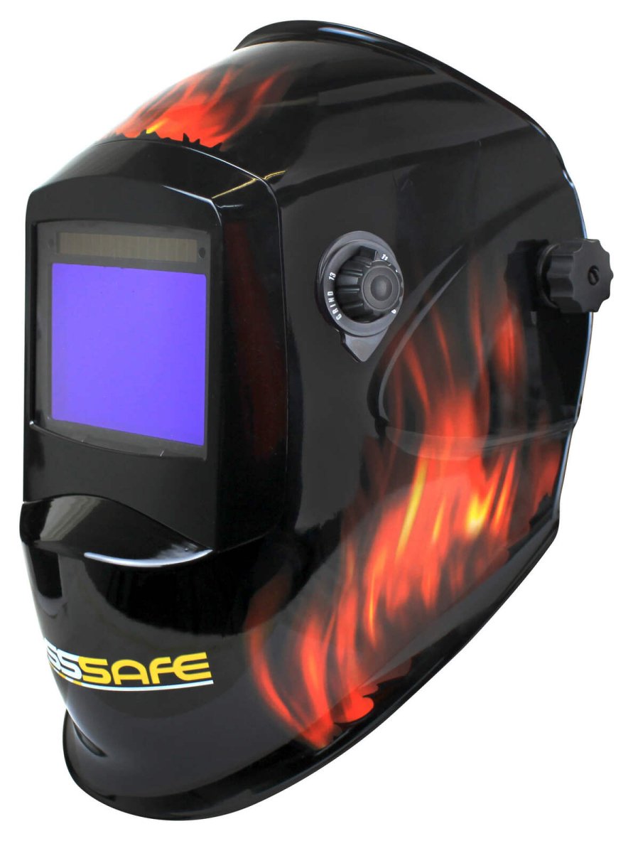 Bosssafe Blaze Wide View Electronic Welding Helmet - AIMS Industrial Supplies