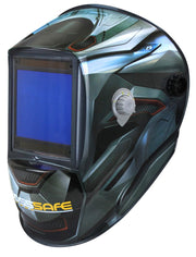 Bosssafe Delta Mega View Electronic Welding Helmet - AIMS Industrial Supplies