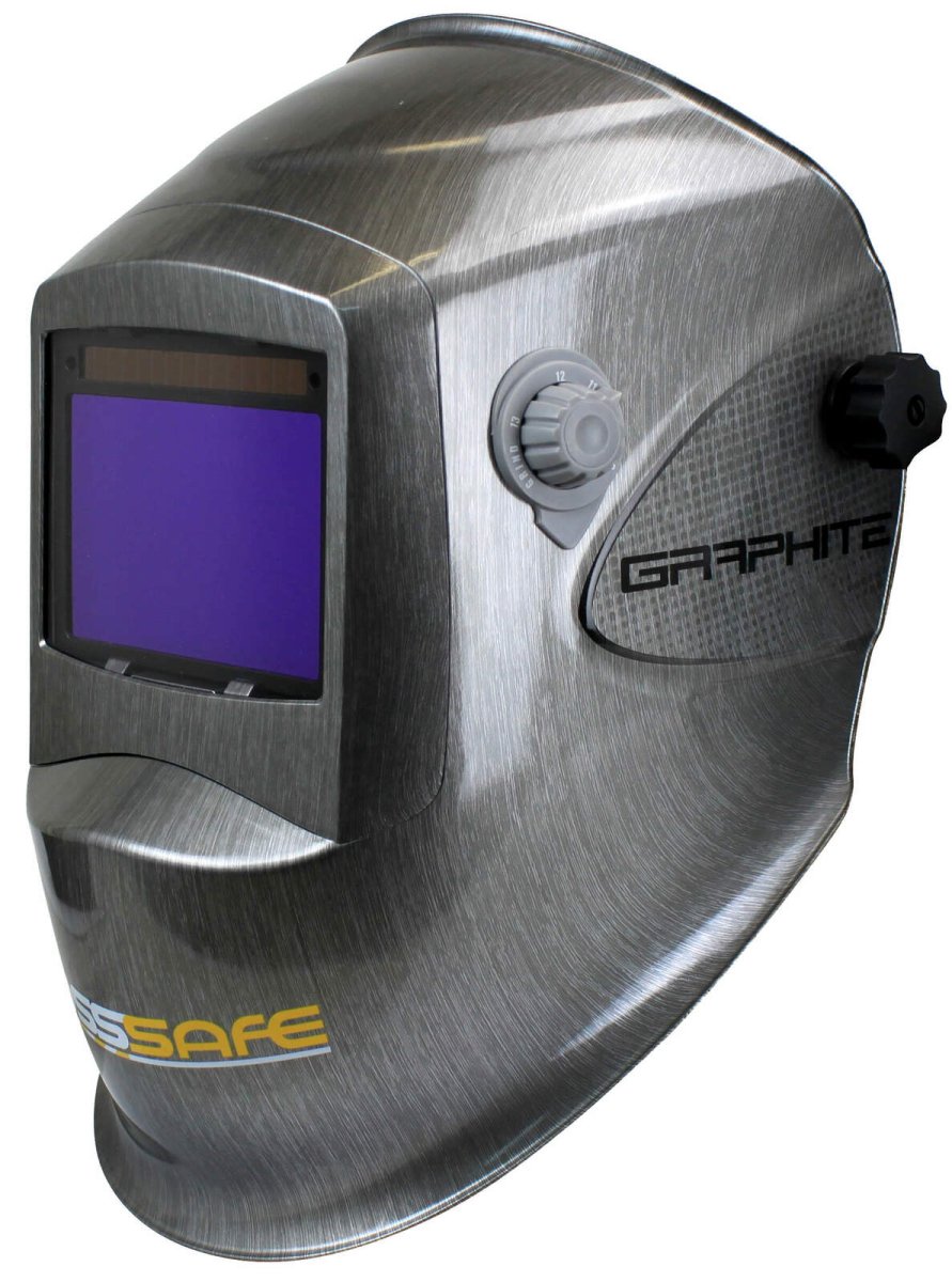 Bosssafe Graphite Wide View Electronic Welding Helmet - AIMS Industrial Supplies