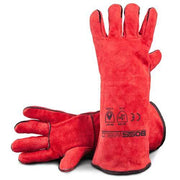BossSafe Left Hand Red Heavy Duty Welding Gloves (Pair) - AIMS Industrial Supplies