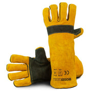 Bosssafe Yellow Aramid Stitched Welding Glove (Pair) - AIMS Industrial Supplies