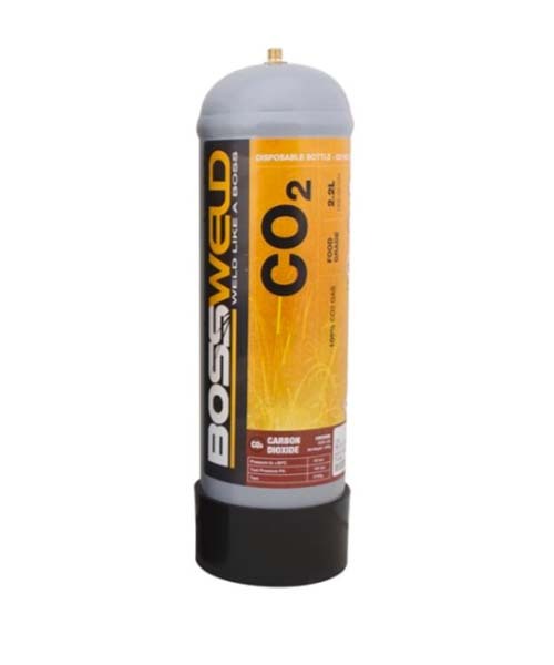 Bossweld 2.2L CO2 Disposable Gas Bottle 600034