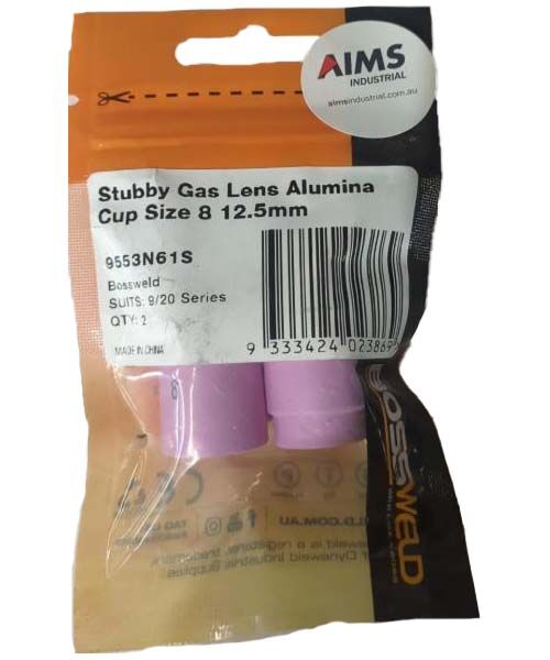 Bossweld Alumina Nozzle 53N61S 12.5mm Pack of 2 - AIMS Industrial Supplies