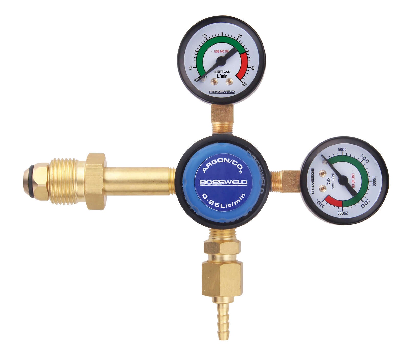 Bossweld Argon Dual Stage, Twin Gauge Regulator (Side Entry)1