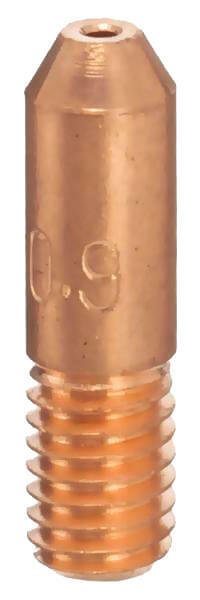 Bossweld Binzel Style Contact Tip 0.9mm x M5 x 5mm (Pack of 5) - AIMS Industrial Supplies