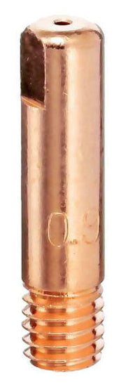 Bossweld Binzel Style Contact Tip 1.0mm x M6 x 8mm x 28mm, Heavy Duty - Pack of 101