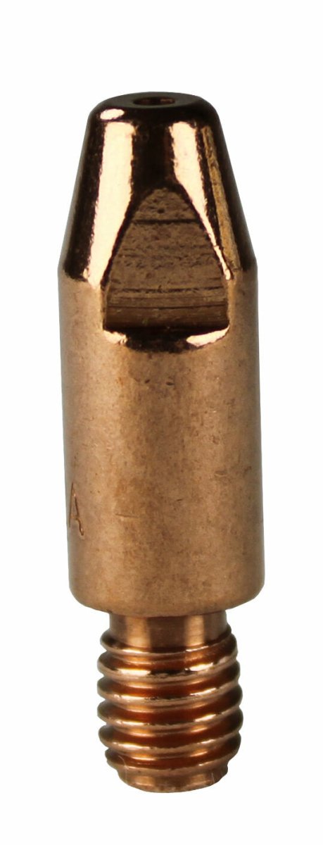 Bossweld Binzel Style Contact Tip 1.0mm x M6 x 8mm x 28mm, Al (Pack of 10) - AIMS Industrial Supplies