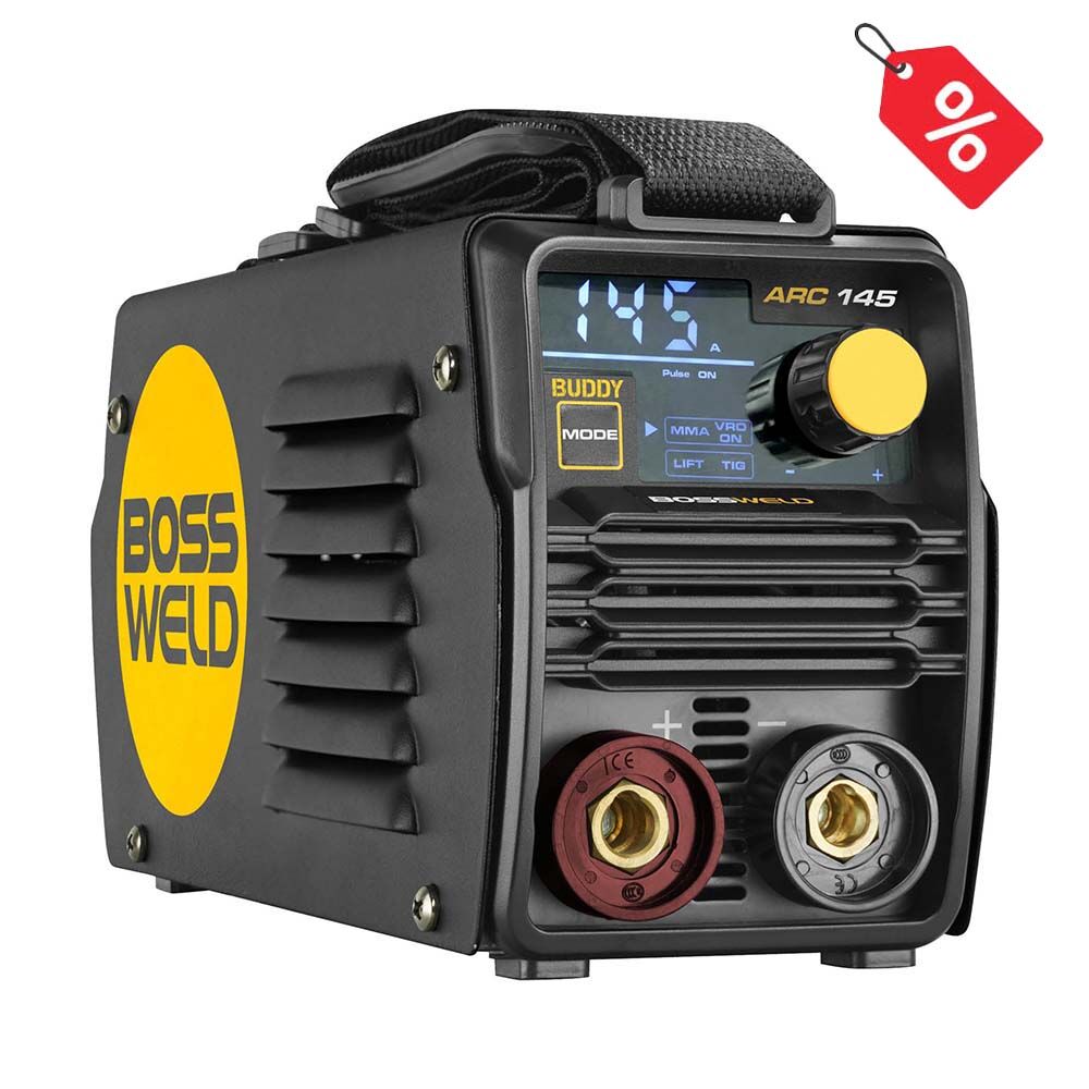 Bossweld Buddy Arc 145 Inverter Welder 240V 10A 633145 - AIMS Industrial Supplies