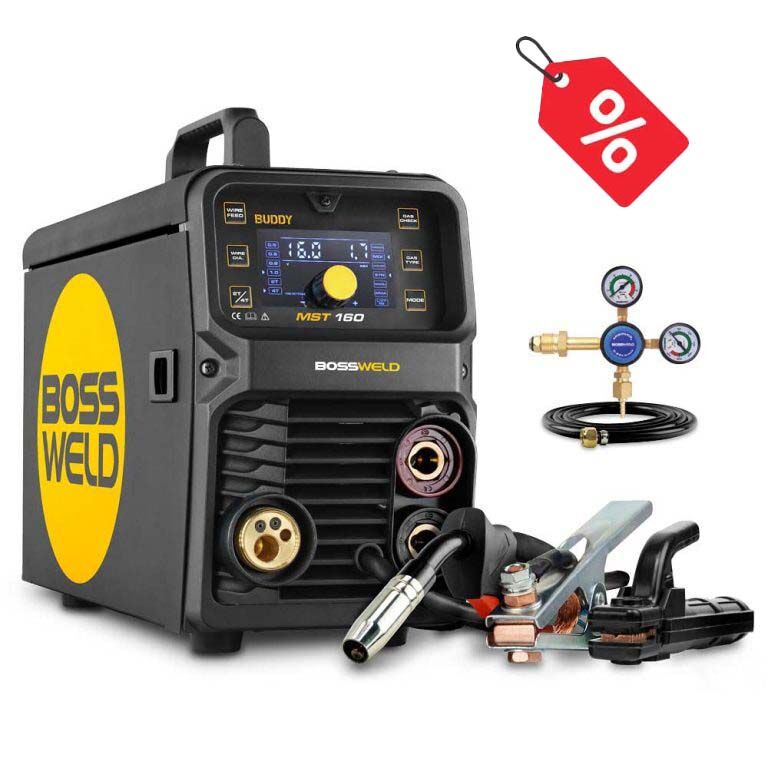 Bossweld Buddy MST 160 Inverter Welder 240V 10A 633160 - AIMS Industrial Supplies
