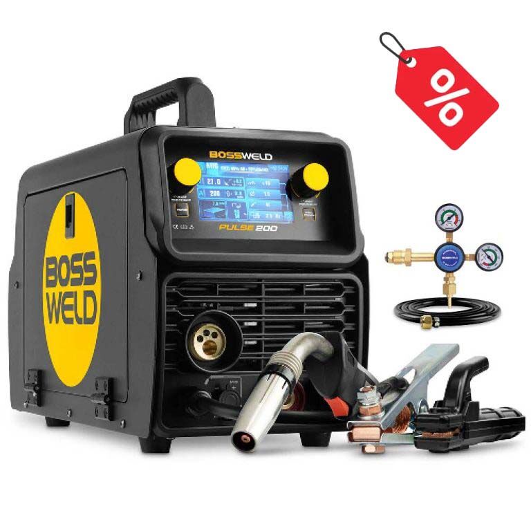 Bossweld Buddy PULSE 200 Inverter Welder 240V 10A 633200 - AIMS Industrial Supplies