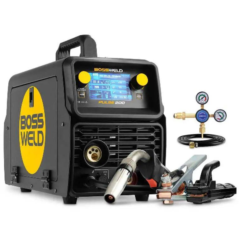 Bossweld Buddy Pulse 200 Dual Pulse MIG Stick TIG Inverter Welder 240 V