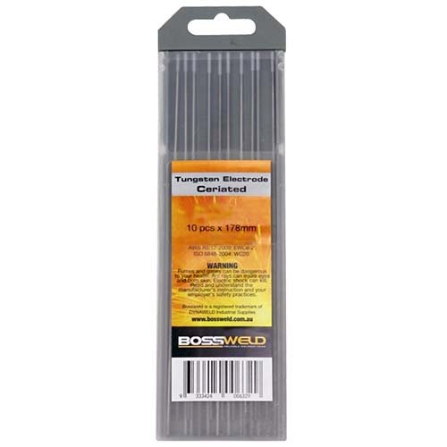 Bossweld Ceriated Tungsten Electrodes 900330 - AIMS Industrial Supplies
