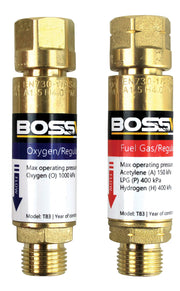 Bossweld Flashback Arrestor Regulator End Twin Pack1