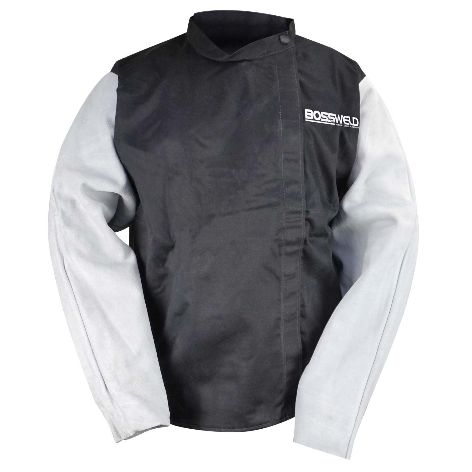 Bossweld FR-40 Jacket w/ Leather Sleeve Medium