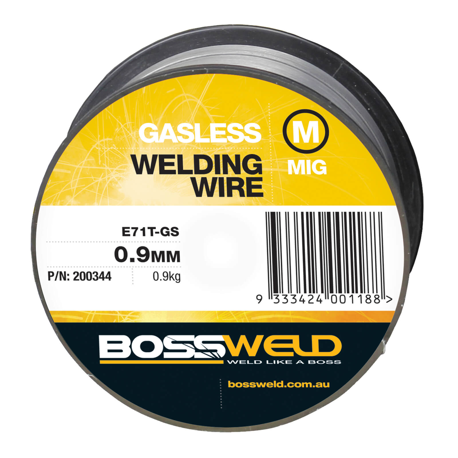 Bossweld Gasless GS MIG Wire x 0.9mm (0.9kg Spool) 200344
