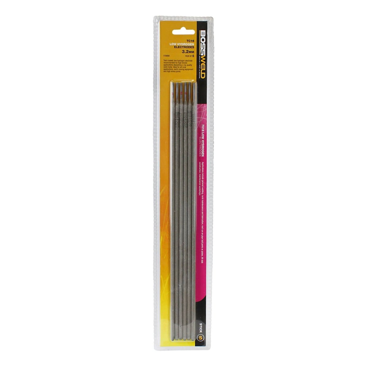 Bossweld LH Twin Coated Electrode TC16 Stick Pack - AIMS Industrial Supplies