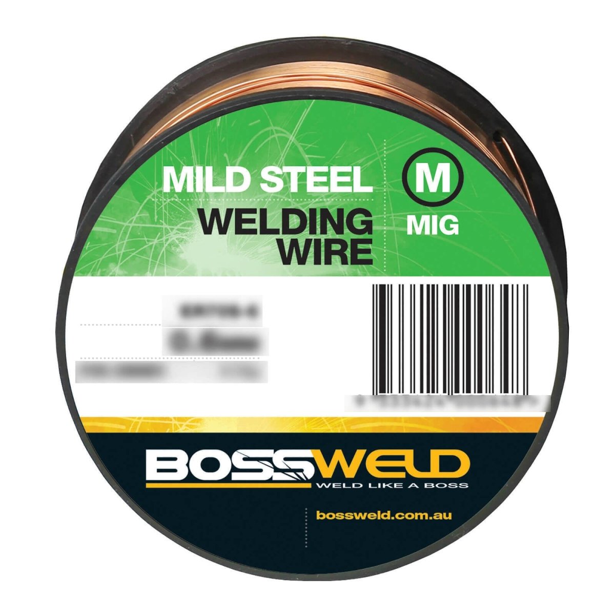 Bossweld Mild Steel 70S - 6 MIG Wire x 1.2mm 15kg Spool 200012N - AIMS Industrial Supplies