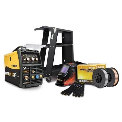 Bossweld MST 188X Inverter 10 Amp MIG Stick TIG 3 in 1 Welder Bundle 240 Volt - AIMS Industrial Supplies