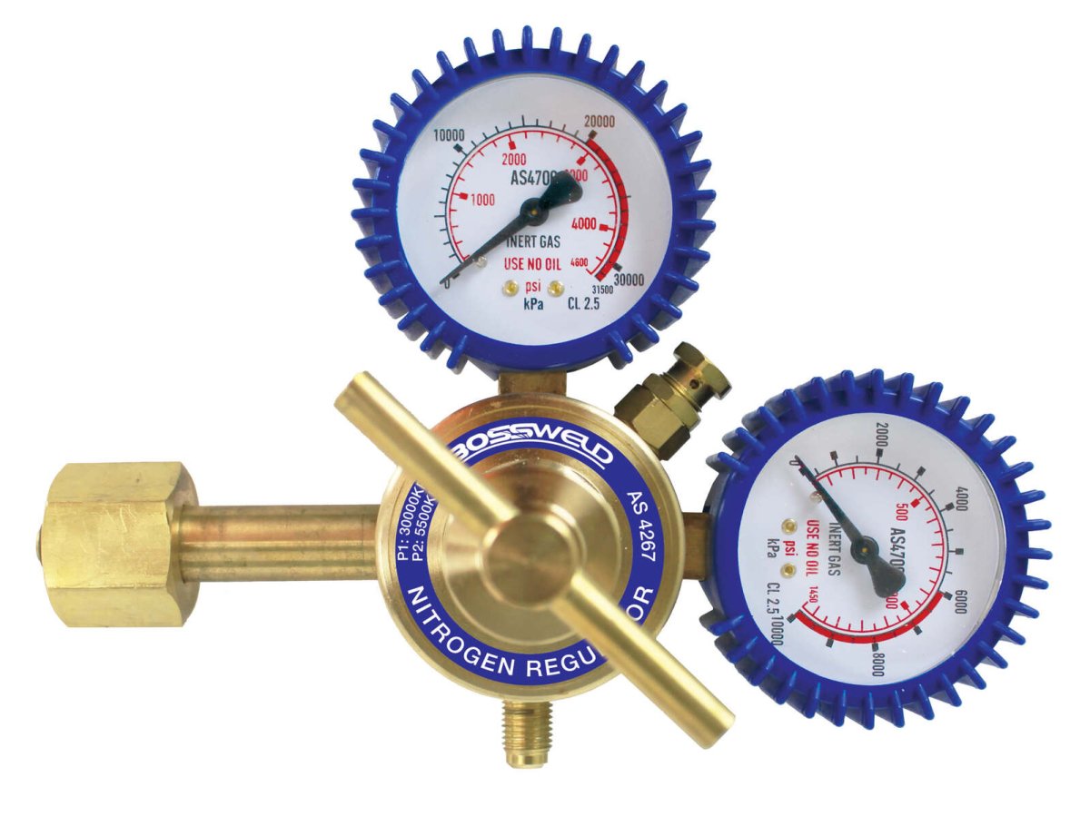 Bossweld Nitro 5500 Single Stage Nitrogen Regulator - AIMS Industrial Supplies