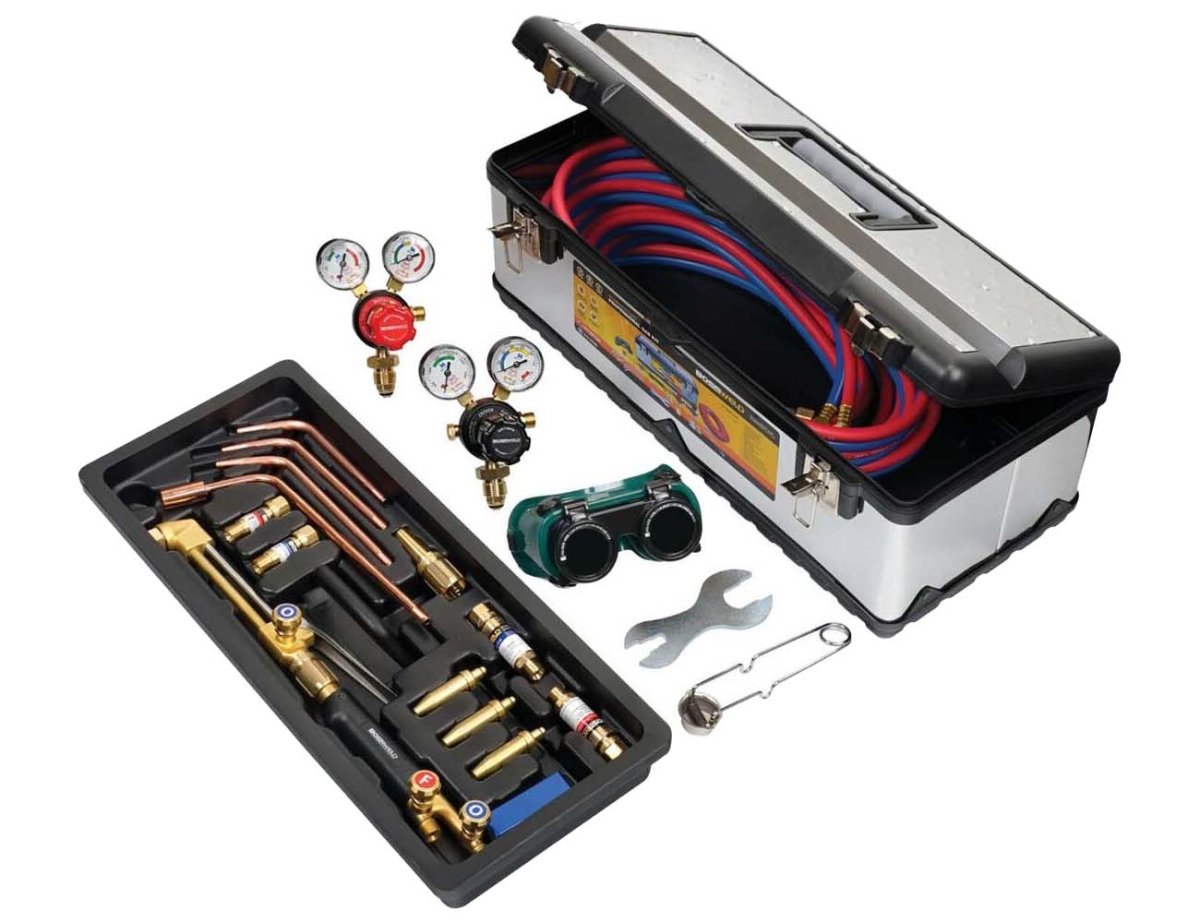 Bossweld Oxygen/Acetylene Cutting and Brazing Kit - AIMS Industrial Supplies