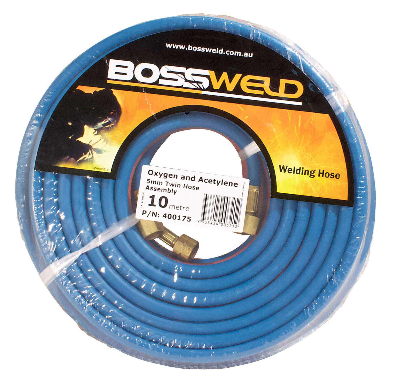 Bossweld Oxygen/Acetylene Twin Hose Assembly - 10m