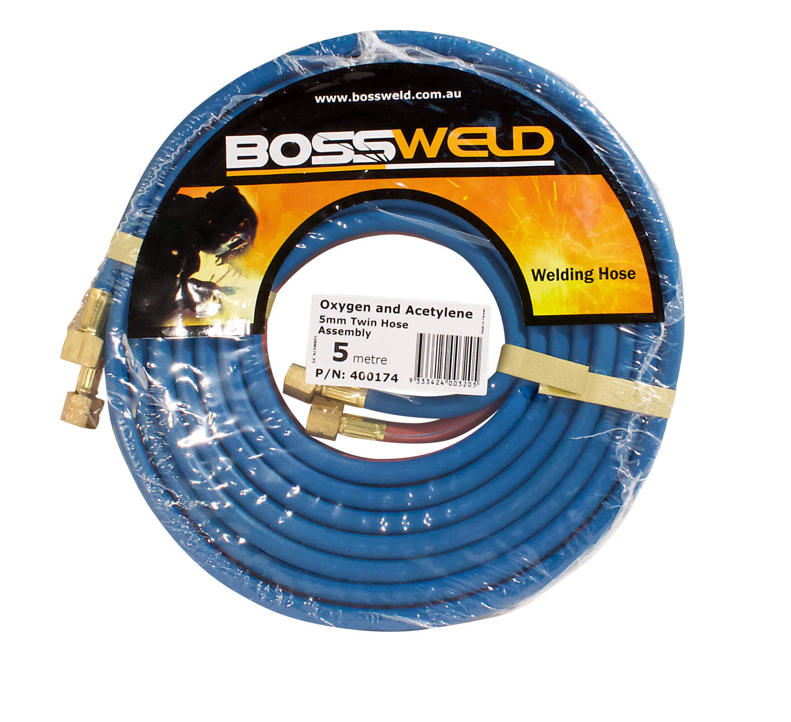 Bossweld Oxygen/Acetylene Twin Hose Assembly - 5m