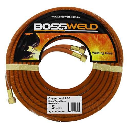 Bossweld Oxygen/LPG Twin Hose Assembly - 10m
