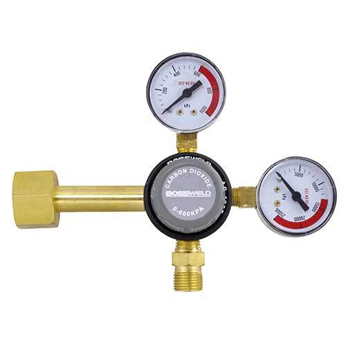 Bossweld Regulator CO2 Dual Stage Side Entry for Beverage - AIMS Industrial Supplies
