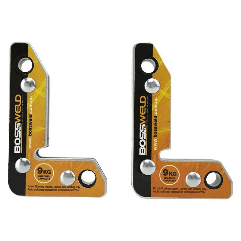 Bossweld Right Angle Welding Magnet - 2/Pack - AIMS Industrial Supplies