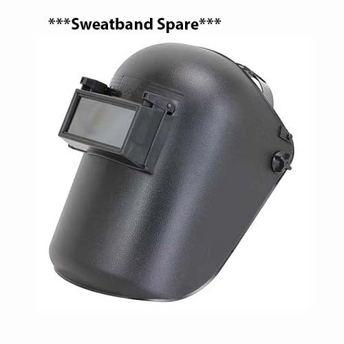 Bossweld Sweatband suits Black Lift Front Helmet2