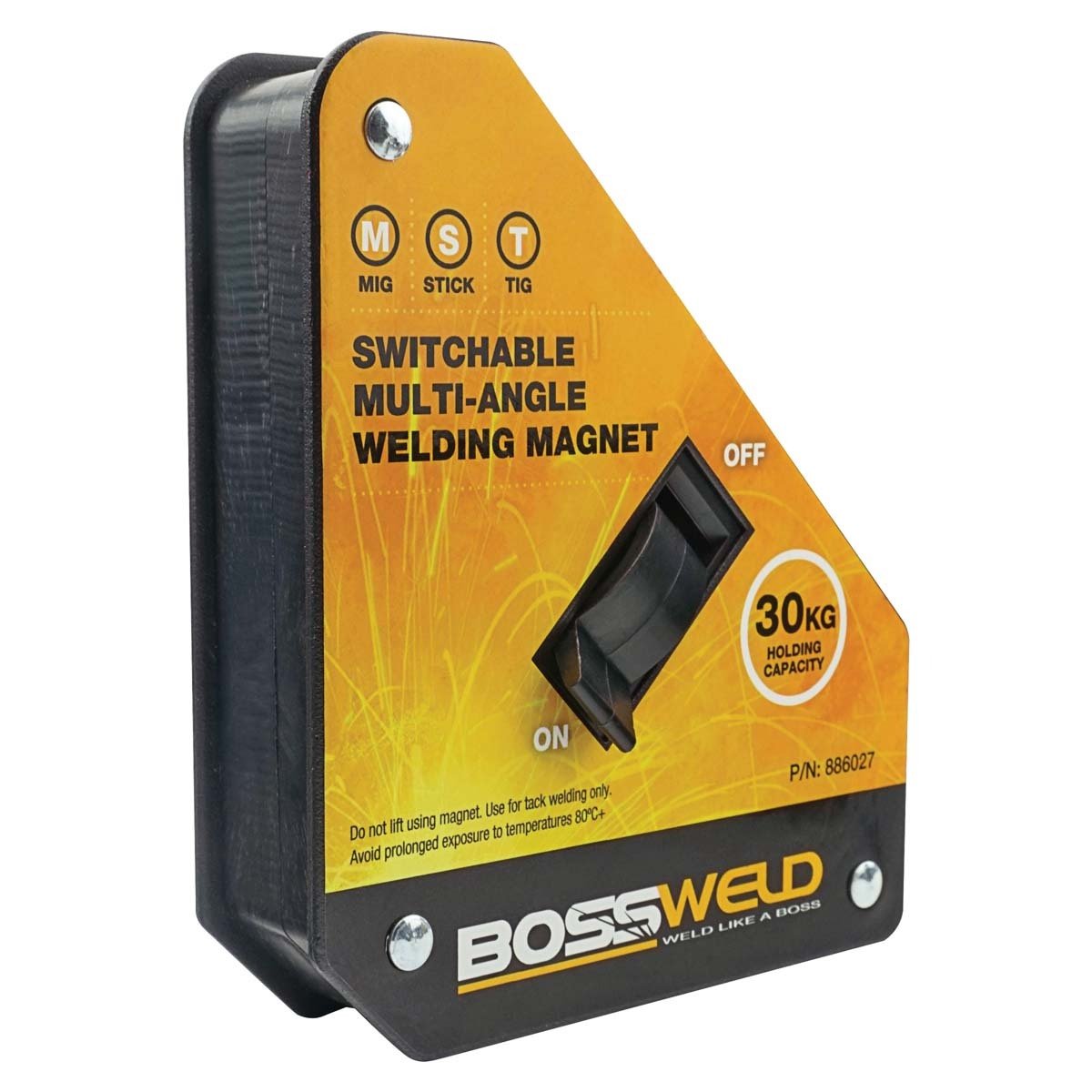 Bossweld Switchable 2 Angle Welding Magnet - AIMS Industrial Supplies