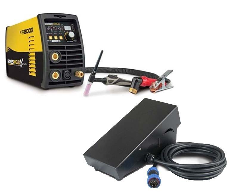 Bossweld TIG 200X AC/DC Foot Controller Bundle - AIMS Industrial Supplies