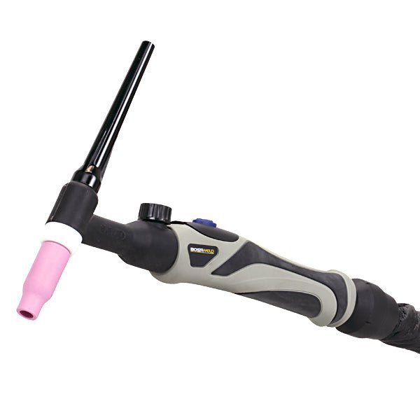 Bossweld TIG Torch 18 Flex Complete with Valve, 4m, 3 pc, switch - AIMS Industrial Supplies