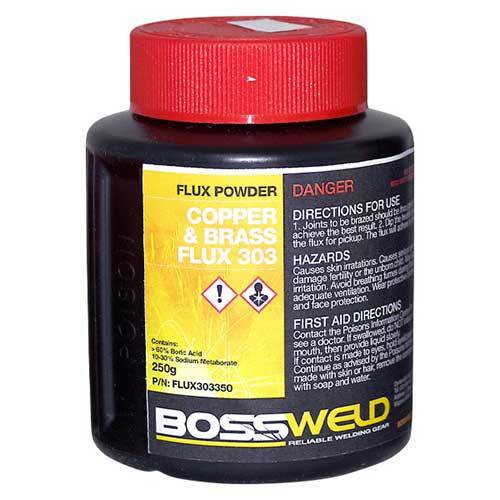 Bossweld Universal Copper & Brass Flux x 250g Jar1